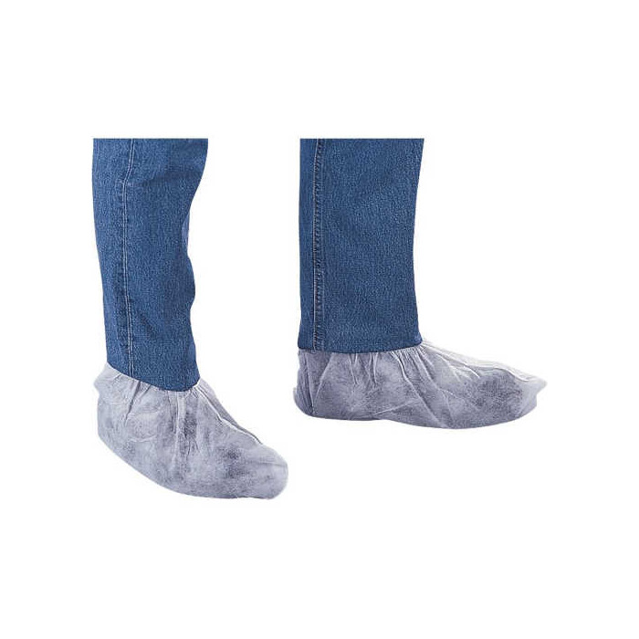 OCHRONNIKI NA OBUWIE POLIPROPYLENOWE BIAŁE UNIWERSALNE ŚREDNICA 35X17CM PARA 40G/M2