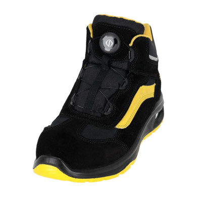 TRZEWIKI ROBOCZE REIS BCSIENA S1PL FO SR BEZ METALU Z ODBLASKIEM CZARNO-ŻÓŁTE