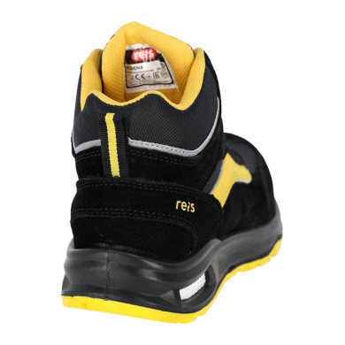 TRZEWIKI ROBOCZE REIS BCSIENA S1PL FO SR BEZ METALU Z ODBLASKIEM CZARNO-ŻÓŁTE