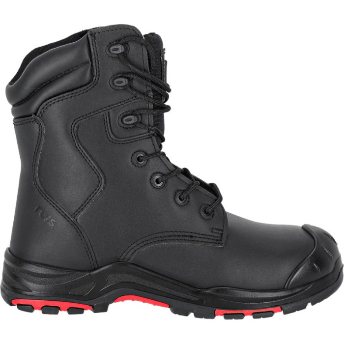 BUTY ROBOCZE REIS BCTHORN S1PS FO SR KOZAKI BEZ METALU CZARNO-CZERWONE