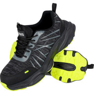 PÓŁBUTY ROBOCZE REIS BRDROP-ROL TEKSTYLNE ODDYCHAJĄCE CZARNO-SZARE