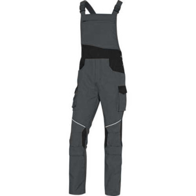 SPODNIE ROBOCZE DELTA PLUS MACH2 CORPORATE MCSA2 OGRODNICZKI SZARO-CZARNE ELASTYCZNE ODBLASKOWE LAMÓWKI NAKOLANNIKI S-3XL