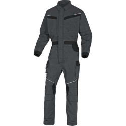 KOMBINEZON ROBOCZY DELTA PLUS MACH2 CORPORATE MCCO2 SZARO-CZARNY 11 KIESZENI ODBLASKOWE LAMÓWKI NAKOLANNIKI S-3XL