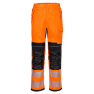 SPODNIE ROBOCZE PORTWEST FR414 TRUDNOPALNE HI-VIS POMARAŃCZOWO-CZARNE