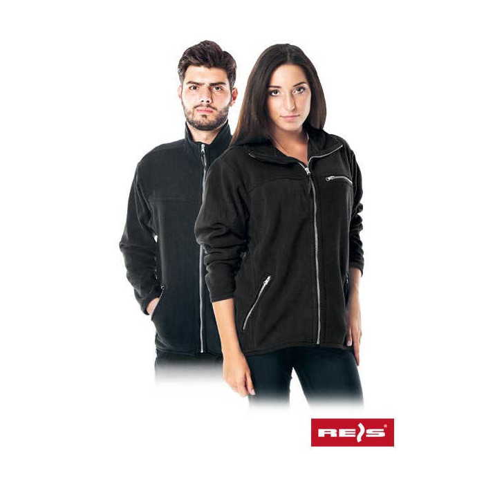 BLUZA ROBOCZA REIS POLAR-HONEY MAX POLAROWA CZARNA 4-8XL