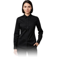 KOSZULA ROBOCZA REIS DAMSKA DO GASTRONOMII HOTELARSTWA USŁUG DŁUGI RĘKAW CZARNA