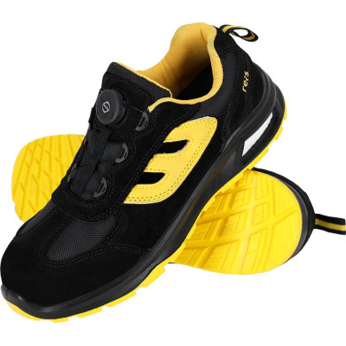 SANDAŁY ROBOCZE REIS VERONA S1PL FO SR  KEVLAR I KOMPOZYT ZAMSZOWE CZARNO-ŻÓŁTE