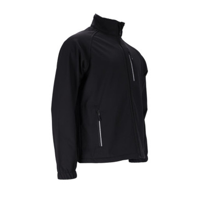 KURTKA ROBOCZA REIS LIGO SOFTSHELL Z ODBLASKOWYMI ELEMENTAMI CZARNA