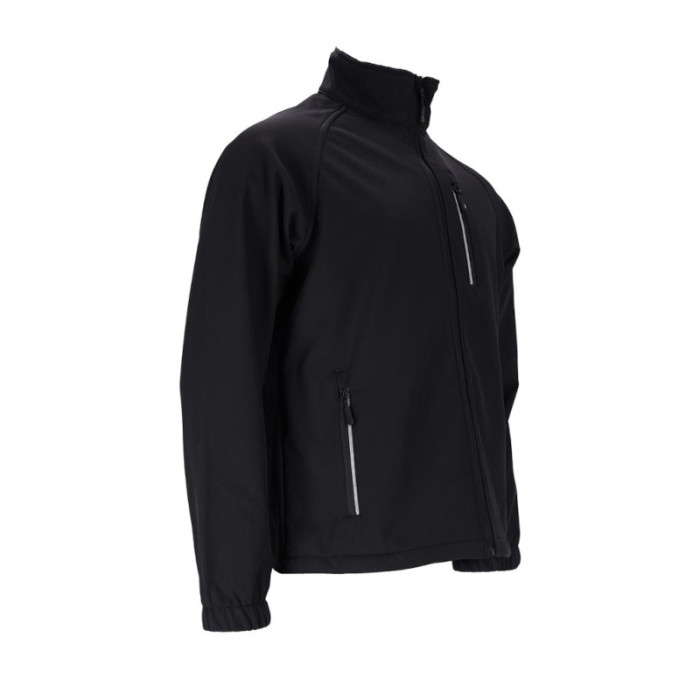 KURTKA ROBOCZA REIS LIGO SOFTSHELL Z ODBLASKOWYMI ELEMENTAMI CZARNA