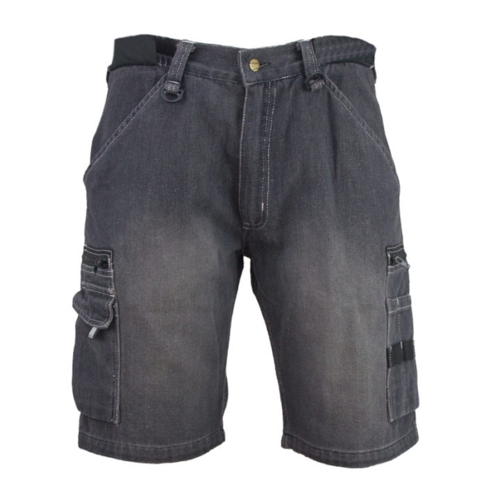 SZORTY ROBOCZE JEANSY URGENT 605 MONTERSKIE 295g/m2  SZARE