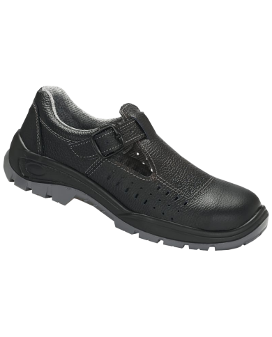 SANDAŁY ROBOCZE PPO PARABOLIC 40 O1 FO SRC BEZ PODNOSKA ZE SKÓRY LICOWEJ BYDLĘCEJ CZARNE