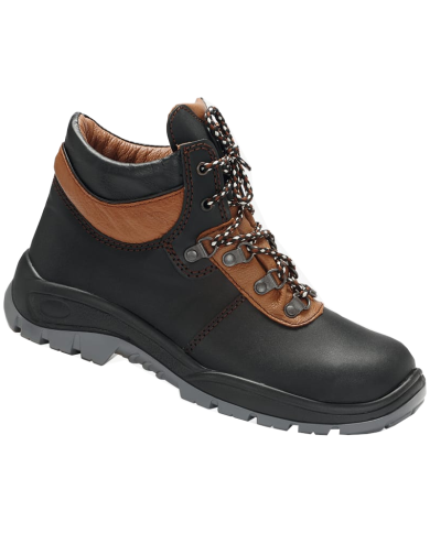 TRZEWIKI ROBOCZE PPO PARABOILC 333 O2 FO SRC BEZ PODNOSKA ZE SKÓRY LICOWEJ BYDLĘCEJ CZARNO-BRĄZOWE
