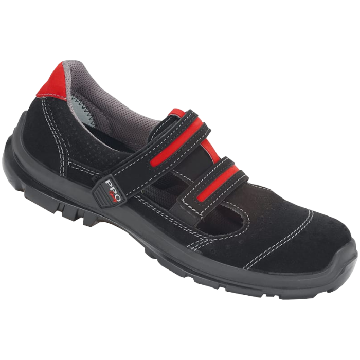 SANDAŁY ROBOCZE PPO SPORTY LINE 501 S1P SRC CZARNO-CZERWONE