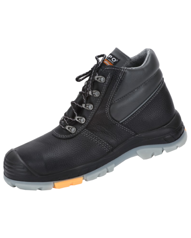 TRZEWIKI ROBOCZE PPO COMPOSITE 707 S3 HI CI SRC ZE SKÓRY LICOWEJ TŁOCZONEJ CZARNE