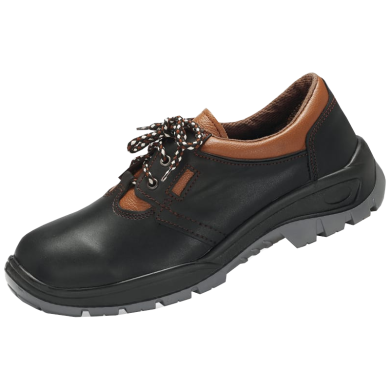 PÓŁBUTY ROBOCZE PPO PARABOLIC 38 O2 FO SRC BEZ PODNOSKA ZE SKÓRY BYDLĘCEJ LICOWEJ CZARNO-BRĄZOWE