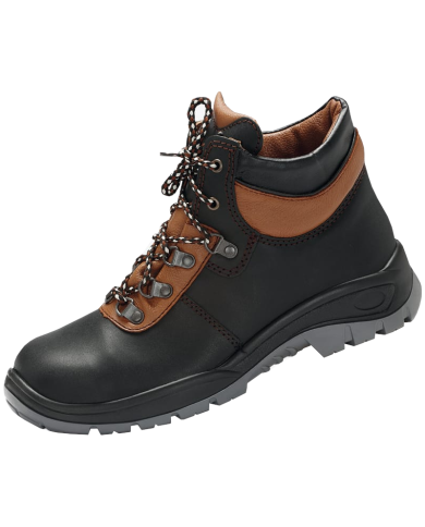 TRZEWIKI ROBOCZE PPO PARABOILC 331 S2 SRC ZE SKÓRY LICOWEJ BYDLĘCEJ CZARNO-BRĄZOWE