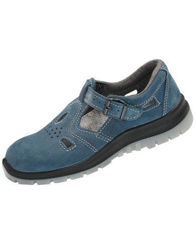 SANDAŁY ROBOCZE PPO WOMEN 250W O1 FO SRC DAMSKIE BEZ PODNOSKA Z WELURU NIEBIESKIE