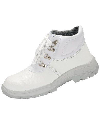 TRZEWIKI ROBOCZE PPO WHITE 03 O1 FO SRC BEZ PODNOSKA ZE SKÓRY LICOWEJ BYDLĘCEJ BIAŁE