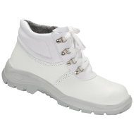 TRZEWIKI ROBOCZE PPO WHITE 03 O1 FO SRC BEZ PODNOSKA ZE SKÓRY LICOWEJ BYDLĘCEJ BIAŁE