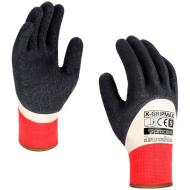 RĘKAWICE ROBOCZE PROCERA X-GRIPMAX POWLEKANE LATEKSEM CZARNO-CZERWONE