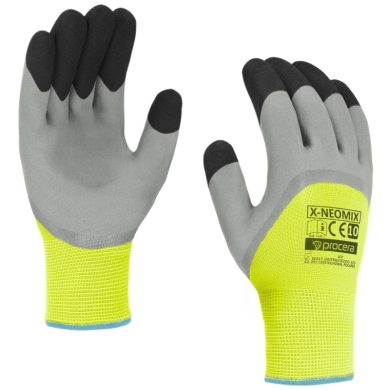 RĘKAWICE ROBOCZE PROCERA X-NEOMIX POWLEKANE LATEKSEM DO MAGAZYNU MONTAŻOWE