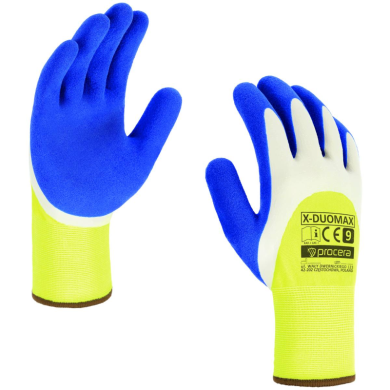 RĘKAWICE ROBOCZE PROCERA X-DUOMAX PODWÓJNIE POWLEKANE LATEKSEM ELASTYCZNE