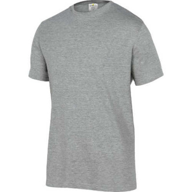T-SHIRT DELTA PLUS NAPOLI 100% BAWEŁNA SZARY KOMFORTOWY DO PRACY CODZIENNEJ