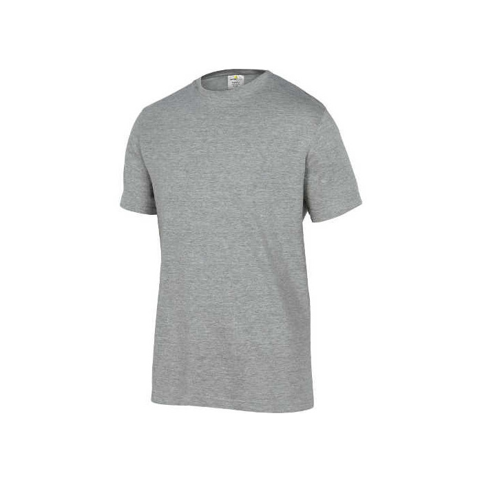 T-SHIRT DELTA PLUS NAPOLI 100% BAWEŁNA SZARY KOMFORTOWY DO PRACY CODZIENNEJ