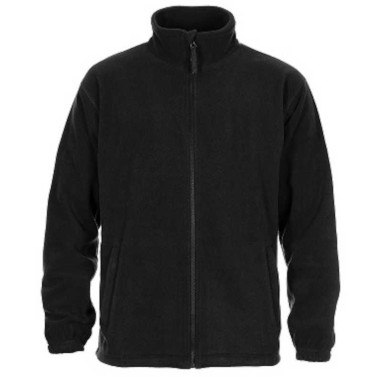 BLUZA ROBOCZA PROCERA CZARNA 300G POLAR KRÓTKOWŁOSIANY ZAMEK KIESZENIE REGULACJA