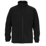BLUZA ROBOCZA PROCERA CZARNA 300G POLAR KRÓTKOWŁOSIANY ZAMEK KIESZENIE REGULACJA