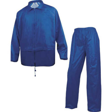 KOMPLET PRZECIWDESZCZOWY – BLUZA I SPODNIE – NIEBIESKI