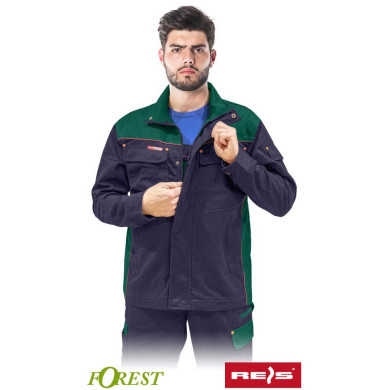 BLUZA ROBOCZA REIS FOREST GRANATOWO-ZIELONA