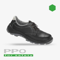 PÓŁBUTY ROBOCZE PPO FOR SAFETY 318 O1 FO SRC BEZ PODNOSKA ZE SKÓRY BYDLĘCEJ CZARNE