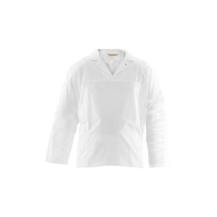 BLUZA ROBOCZA POLSTAR BRIXTON WHITE AWBL Z DŁUGIM RĘKAWEM MĘSKA HACCP BIAŁA