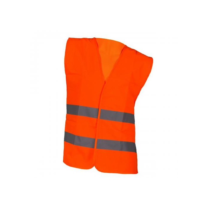 KAMIZELKA OSTRZEGAWCZA URGENT, ODBLASKOWA, POLIESTROWA, POMARAŃCZOWA