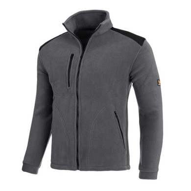 BLUZA ROBOCZA PROCERA, POLAR 350G, WZMOCNIONA, Z KIESZENIAMI, SZARA