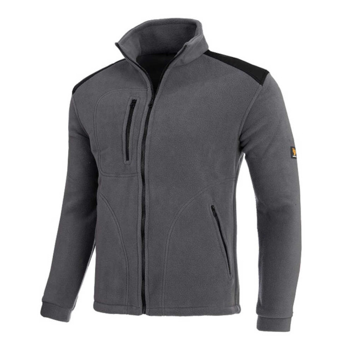 BLUZA ROBOCZA PROCERA, POLAR 350G, WZMOCNIONA, Z KIESZENIAMI, SZARA