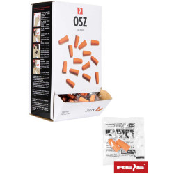 WKŁADKI PRZECIWHAŁASOWE REIS OSZ JEDNORAZOWE SNR 37dB OP. 200 PAR POMARAŃCZOWE