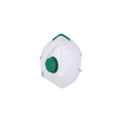 PÓŁMASKA FILTRUJĄCA FILTER SERVICE FS-923V A, FFP2 NR D, ZAWÓR, SKŁADANA, 10 SZT., BIAŁO-ZIELONA