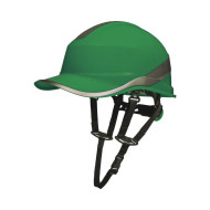 HEŁM ROBOCZY DELTA PLUS DIAMOND VI WIND – W KSZTAŁCIE CZAPECZKI BASEBALLOWEJ, REGULOWANY, ABS, ZIELONY