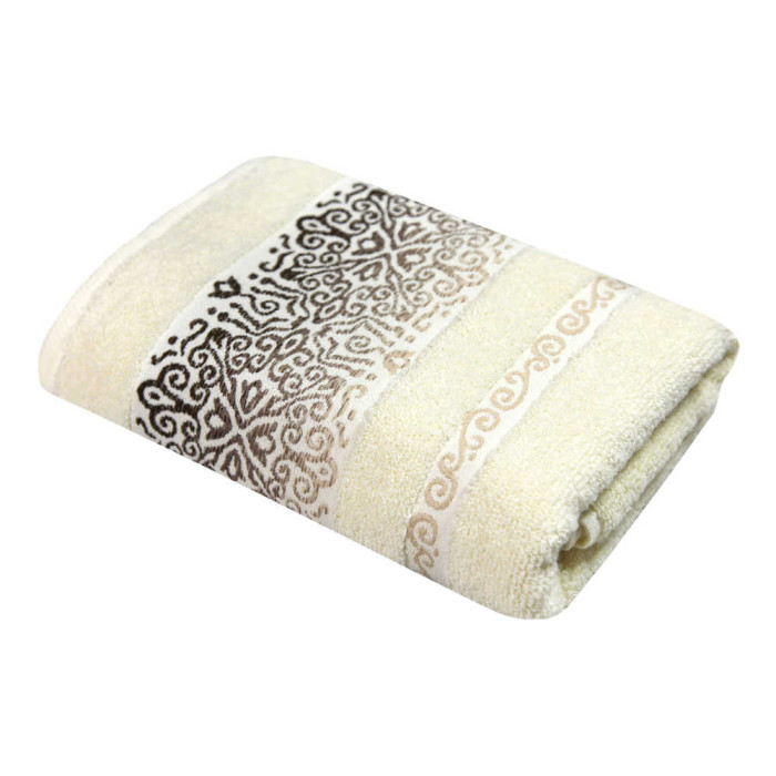 RĘCZNIK PROCERA MAJORKA 100% BAWEŁNA ECRU 70X140 MIĘKKI, CHŁONNY, WYTRZYMAŁY, OEKO-TEX, POLSKA PRODUKCJA