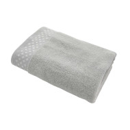 RĘCZNIK PROCERA KORSYKA 100% BAWEŁNA SREBRNY 50X90 MIĘKKI CHŁONNY ROMBY OEKO-TEX POLSKA PRODUKCJA