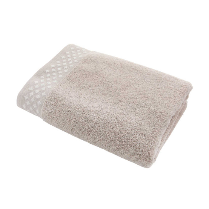 RĘCZNIK PROCERA KORSYKA 100% BAWEŁNA LATTE 50X90 MIĘKKI CHŁONNY ROMBY OEKO-TEX POLSKA PRODUKCJA