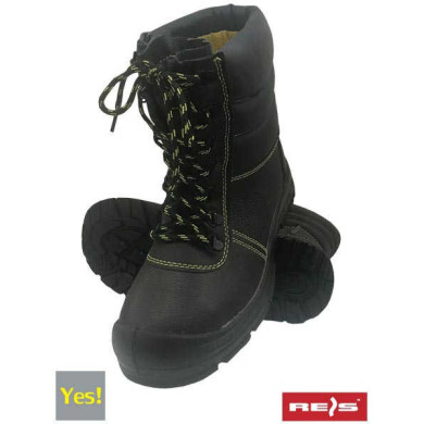 BUTY ROBOCZE REIS YES SB FO E SRC BRYES-TW-SB SKÓRZANE ŚNIEGOWCE CZARNE