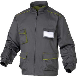BLUZA ROBOCZA DELTA PLUS POLIESTER BAWEŁNA SZARY ZIELONY EN340