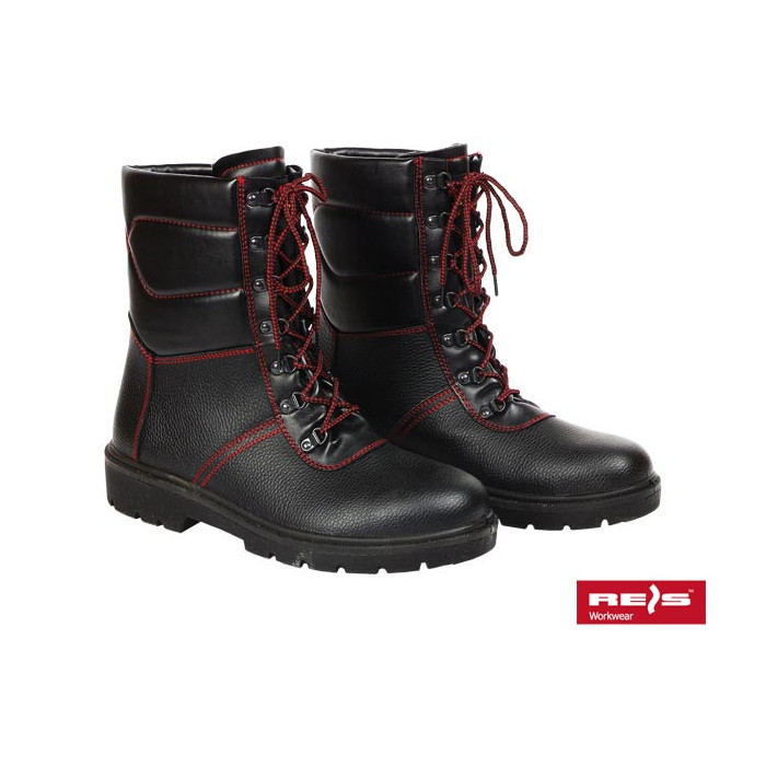 TRZEWIKI ROBOCZE REIS BRWINTER SB ŚNIEGOWCE OCIEPLANE Z PODNOSKIEM ANTYPOŚLIZGOWE CZARNE