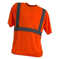 KOSZULKA T-SHIRT ODBLASKOWA URGENT HV-PAM-PB23, OSTRZEGAWCZA, POMARAŃCZOWA