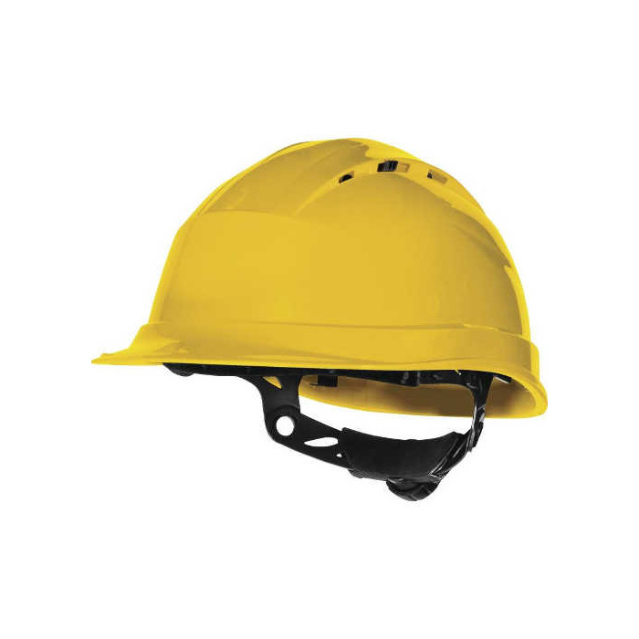 HEŁM BUDOWLANY QUARTZUP4 WENTYLOWANY LEKKI REGULOWANY SYSTEM ROTOR ŻÓŁTY
