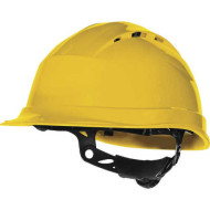 HEŁM BUDOWLANY QUARTZUP4 WENTYLOWANY LEKKI REGULOWANY SYSTEM ROTOR ŻÓŁTY
