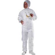 KOMBINEZON OCHRONNY DELTATEK 6000 BIAŁY Z KAPTUREM I ELASTYCZNYMI ŚCIĄGACZAMI ROZMIARY M L XL XXL XXXL DT221